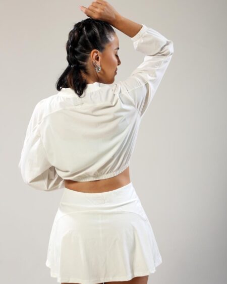 Conjunto Saia White