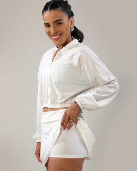 Conjunto Saia White